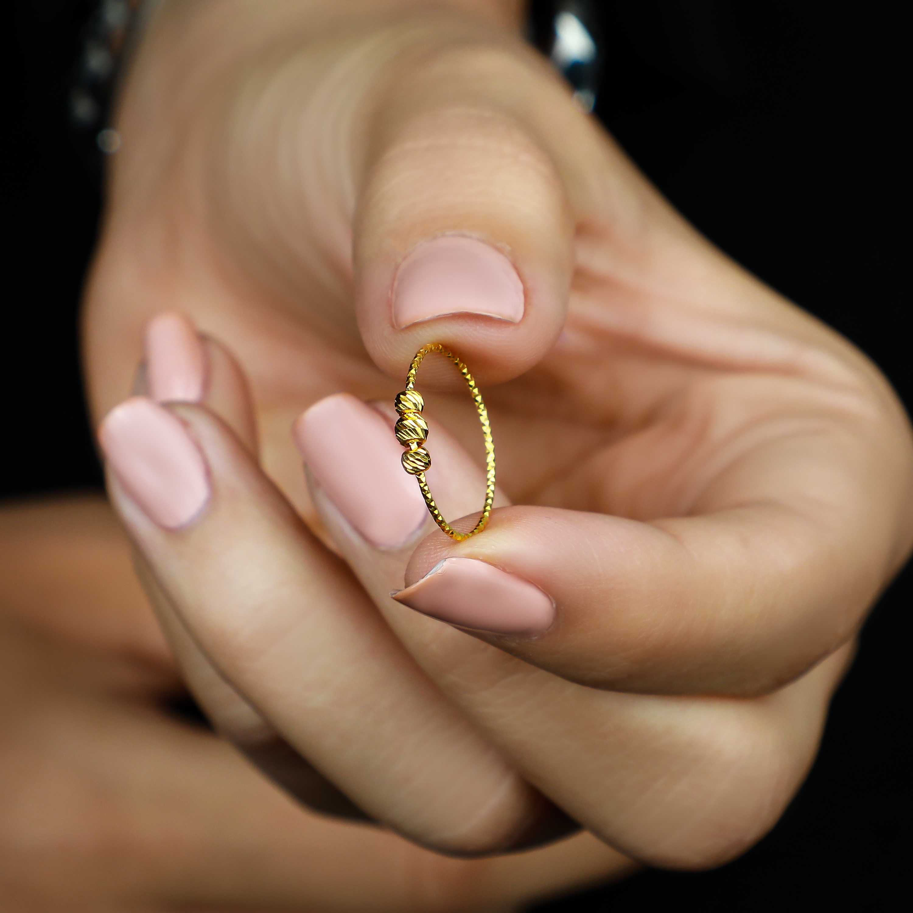 21-karat gold ring, Turkish made - (H-1333)